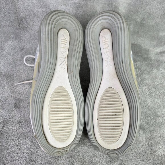Womens Nike Air Max 720 Sneakers White & Gray Mesh Upper Clear Air Sole Size 8 - Picture 9 of 9